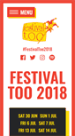 Mobile Screenshot of festivaltoo.co.uk