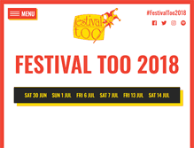 Tablet Screenshot of festivaltoo.co.uk